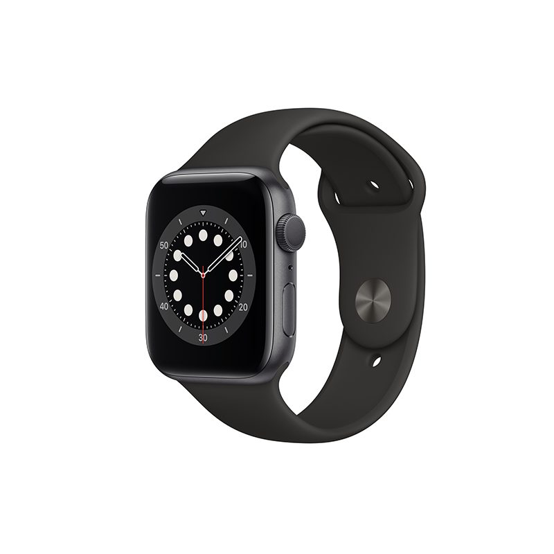 Apple Watch Series 6 GPS, 44mm Space Grey Aluminum Case Black